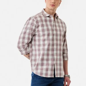 Regular Fit 100% Cotton Checks Shirt
