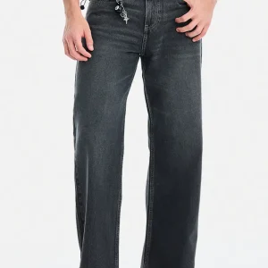 Flared Fit Washed Jeans