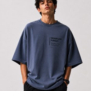 blue stylish oversize t-shirt